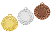 Medals with 2,5cm centre