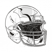 Standardmotiv Football Helm