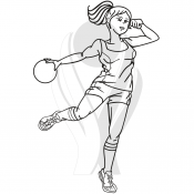 Standardmotiv Handballerin
