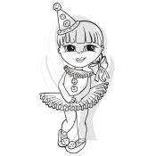 Standardmotiv Kinder Faschingskostüm Ballerina mit Hut