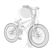 Standardmotiv BMX Fahrrad