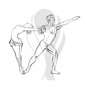 Standardmotiv Ballett Tanzpaar