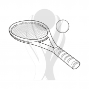 Standardmotiv Tennisschläger