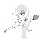 Standardmotiv Tennisspielerin I