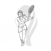 Standardmotiv Tennisspielerin II