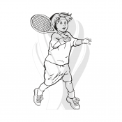 Standardmotiv Kinder Tennisspielerin
