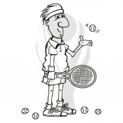 Standardmotiv Tennisspieler I
