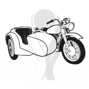 Standardmotiv Motorrad mit Seitenwagen I