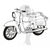 Standardmotiv Moped