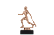 Figur Baseballspielerin 14,5 cm bronzefarben