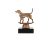 Figur Beagle 10,0cm bronzefarben
