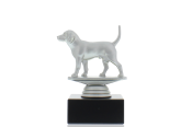 Figur Beagle 11,0cm silberfarben