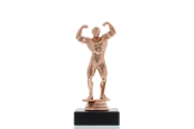 Figur Bodybuilder 15,5cm bronzefarben