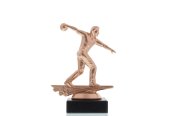 Figur Bowling Herren 14,5cm bronzefarben