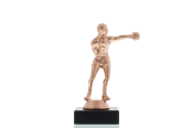 Figur Boxer 14,5cm bronzefarben