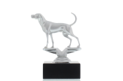 Figur Coonhound 13,0cm silberfarben