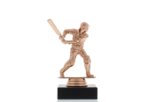 Figur Cricket Schlagmann 13,5cm bronzefarben