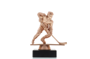 Figur Eishockeyspieler 13,4cm bronzefarben