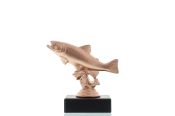 Figur Forelle 10,0cm bronzefarben