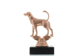 Figur Foxhound 12,0cm bronzefarben