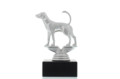 Figur Foxhound 13,0cm silberfarben