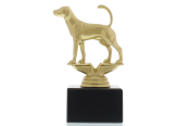 Figur Foxhound 14,0cm goldfarben
