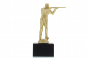 Figur Gewehrschütze 17,0cm goldfarben