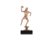 Figur Handballspielerin 15,0 cm bronzefarben