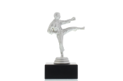 Figur Karate Herren 14,0cm silberfarben