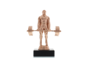 Figur Kraftdreikampf Kreuzheben 14,5cm bronzefarben