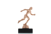 Figur Läuferin 12,0cm bronzefarben