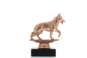 Figur Schäferhund 12,0cm bronzefarben