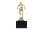 Figur Schwimmerin 14,0cm goldfarben
