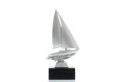 Figur Segelboot 18,0cm silberfarben