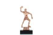 Figur Tischtennisspieler 15,0cm bronzefarben