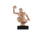 Figur Wasserballer 14,5cm bronzefarben