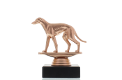 Figur Windhund 11,0cm bronzefarben