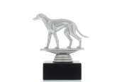 Figur Windhund 12,0cm silberfarben