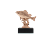 Figur Flussbarsch 10,0cm bronzefarben