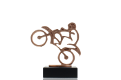 Konturfigur Motorcross 10,5cm bronzefarben
