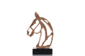 Konturfigur Pferd 14,0cm bronzefarben