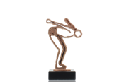Konturfigur Schwimmer 15,0cm bronzefarben