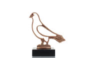 Konturfigur Taube 12,5cm bronzefarben
