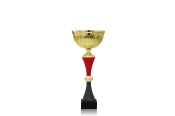Pokal Yve rot-grau in Größe 31,5cm