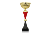 Pokal Yve rot-grau in Größe 40,5cm