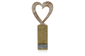 Figur Herz auf Sandstein 24,0cm