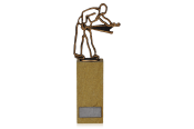 Figur Billardspieler auf Sandstein 24,5cm