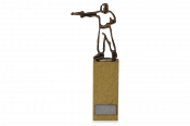 Figur Pistole auf Sandstein 25,0cm